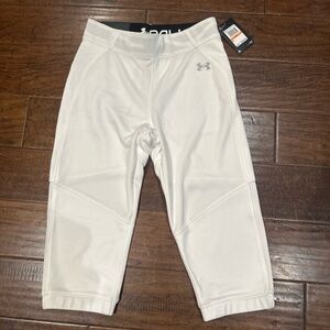 Under‎ Armour Womens Softball White Athletic Bottoms NWT size S